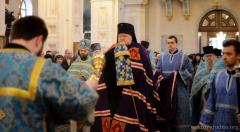В день Сретения Господня архиепископ Артемий совершил литургию в кафедральном соборе города Гродно