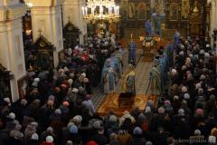 В день Сретения Господня архиепископ Артемий совершил литургию в кафедральном соборе города Гродно