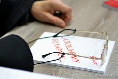 Святар Пакроўскага сабора прадставіў зборнік паэзіі «КАЛОЖСКІ ДАБРАВЕСТ» ва ўніверсітэце імя Янкі Купалы