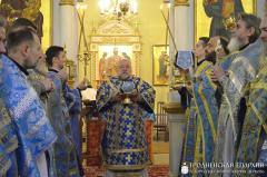 Архиепископ Артемий совершил литургию в храме вмч. Георгия поселка Красносельск