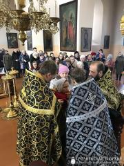 В храме поселка Берестовица состоялось соборное богослужение духовенства Берестовицкого благочиния