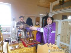 Освящение поклонного креста у храма святой Евфросинии Полоцкой поселка Радунь