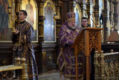 В Неделю Торжества Православия архиепископ Артемий совершил литургию в кафедральном соборе города Гродно