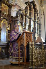 В Неделю Торжества Православия архиепископ Артемий совершил литургию в кафедральном соборе города Гродно