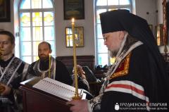 Владыка Артемий возглавил великое повечерие в храме святого князя Владимира города Гродно