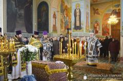 Архиепископ Артемий совершил Литургию Преждеосвященных Даров в храме Покрова Богородицы агрогородка Олекшицы