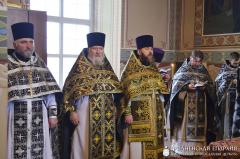 Архиепископ Артемий совершил Литургию Преждеосвященных Даров в храме Покрова Богородицы агрогородка Олекшицы