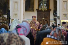 В Великий Четверток архиепископ Артемий совершил литургию в кафедральном соборе Гродно