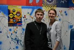 Первый эфир в рамках конкурса «Пасхальная радуга» на радио «МФМ»