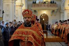 Архиепископ Артемий возглавил Пасхальную вечерню в кафедральном соборе города Гродно