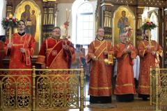 Архиепископ Артемий возглавил Пасхальную вечерню в кафедральном соборе города Гродно