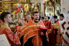 Архиепископ Артемий возглавил Пасхальную вечерню в кафедральном соборе города Гродно