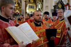 Архиепископ Артемий возглавил Пасхальную вечерню в кафедральном соборе города Гродно