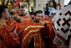 Архиепископ Артемий возглавил Пасхальную вечерню в кафедральном соборе города Гродно