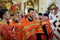 Архиепископ Артемий возглавил Пасхальную вечерню в кафедральном соборе города Гродно