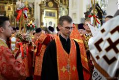 Архиепископ Артемий возглавил Пасхальную вечерню в кафедральном соборе города Гродно