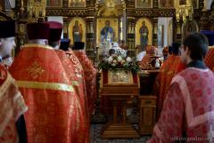 Архиепископ Артемий возглавил Пасхальную вечерню в кафедральном соборе города Гродно