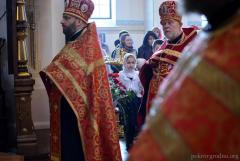 Архиепископ Артемий возглавил Пасхальную вечерню в кафедральном соборе города Гродно