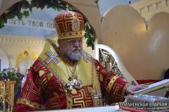 Архиепископ Артемий совершил литургию в храме святой праведной Софии деревни Коробчицы