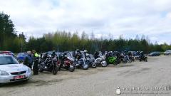 Священник благословил открытие мотосезона в городе Мосты