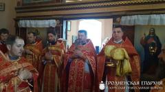 В храме деревни Турейск состоялось соборное богослужение духовенства Щучинского благочиния