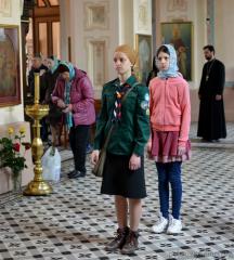 Георгиевский слет православных скаутов начался молитвой в Покровском соборе
