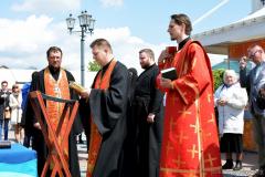 Гродненский благочинный и настоятель кафедрального собора совершили молебен на открытии православной выставки "Кладезь"