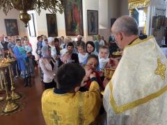 Два детских хора приняли участие в богослужении в храме посёлка Большая Берестовица