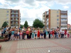 Акция «Зажжем свечу памяти» в агрогородке Обухово