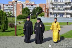 Архиепископ Артемий совершил литургию в кафедральном соборе города Волковыска