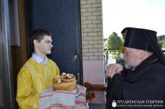 Архиепископ Артемий совершил литургию в кафедральном соборе города Волковыска