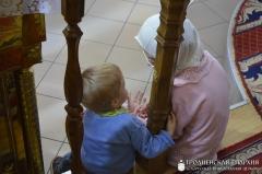 Архиепископ Артемий совершил литургию в кафедральном соборе города Волковыска