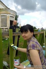 Трудовой десант на строительстве православного молодёжного Центра в а.г. Правые Мосты