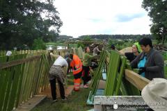 Трудовой десант на строительстве православного молодёжного Центра в а.г. Правые Мосты
