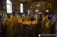 Архиепископ Артемий совершил литургию в храме во имя святого пророка Илии города Мосты