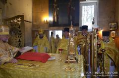 Архиепископ Артемий совершил литургию в храме во имя святого пророка Илии города Мосты