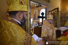Архиепископ Артемий совершил литургию в храме во имя святого пророка Илии города Мосты
