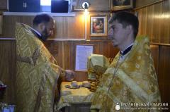 Архиепископ Артемий совершил литургию в храме во имя святого пророка Илии города Мосты