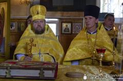 Архиепископ Артемий совершил литургию в храме во имя святого пророка Илии города Мосты