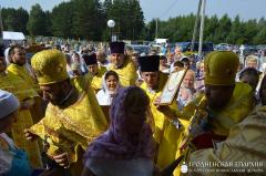 Архиепископ Артемий совершил литургию в храме во имя святого пророка Илии города Мосты