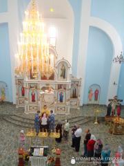 Престольный праздник верхнего храма прихода агрогородка Обухово