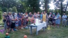 Священник совершил молебен на месте разрушенного храма деревни Пруды