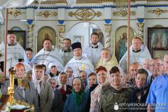 В храме деревне Мижеричи состоялось соборное богослужение духовенства Зельвенского благочиния