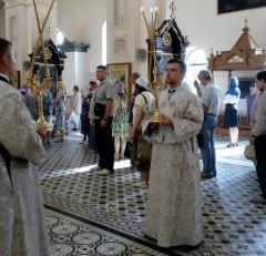 Накануне праздника Преображения Господня архиепископ Артемий совершил всенощное бдение в Покровском соборе