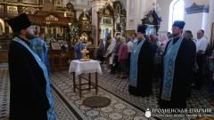 Архиепископ Артемий возглавил всенощное бдение праздника Успения Пресвятой Богородицы в кафедральном соборе Гродно