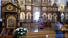 Архиепископ Артемий возглавил всенощное бдение праздника Успения Пресвятой Богородицы в кафедральном соборе Гродно