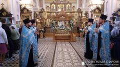 Архиепископ Артемий возглавил всенощное бдение праздника Успения Пресвятой Богородицы в кафедральном соборе Гродно