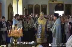 В день Успения Пресвятой Богородицы архиепископ Артемий совершил литургию в храме агрогородка Коптевка
