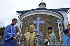 В день Успения Пресвятой Богородицы архиепископ Артемий совершил литургию в храме агрогородка Коптевка