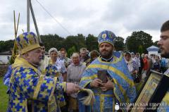 В день Успения Пресвятой Богородицы архиепископ Артемий совершил литургию в храме агрогородка Коптевка